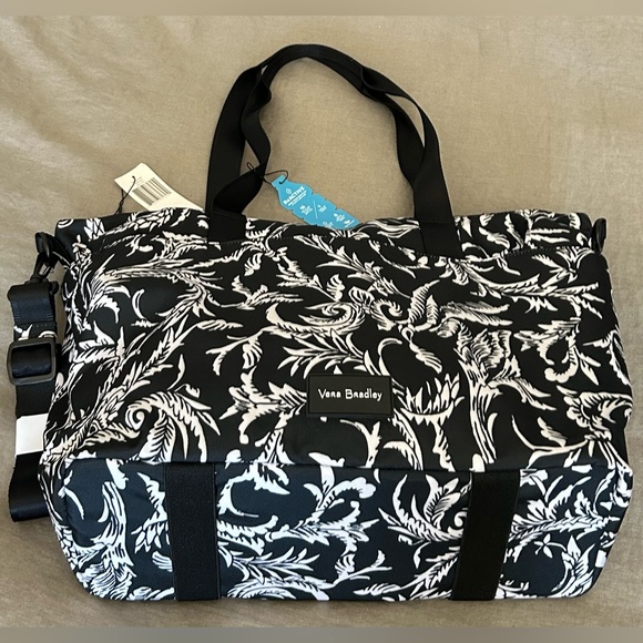 VERA BRADLEY ♻️ReActive Lighten Up Fabric Tote/Overnight/Gym in GlassVines Print - Picture 4 of 8